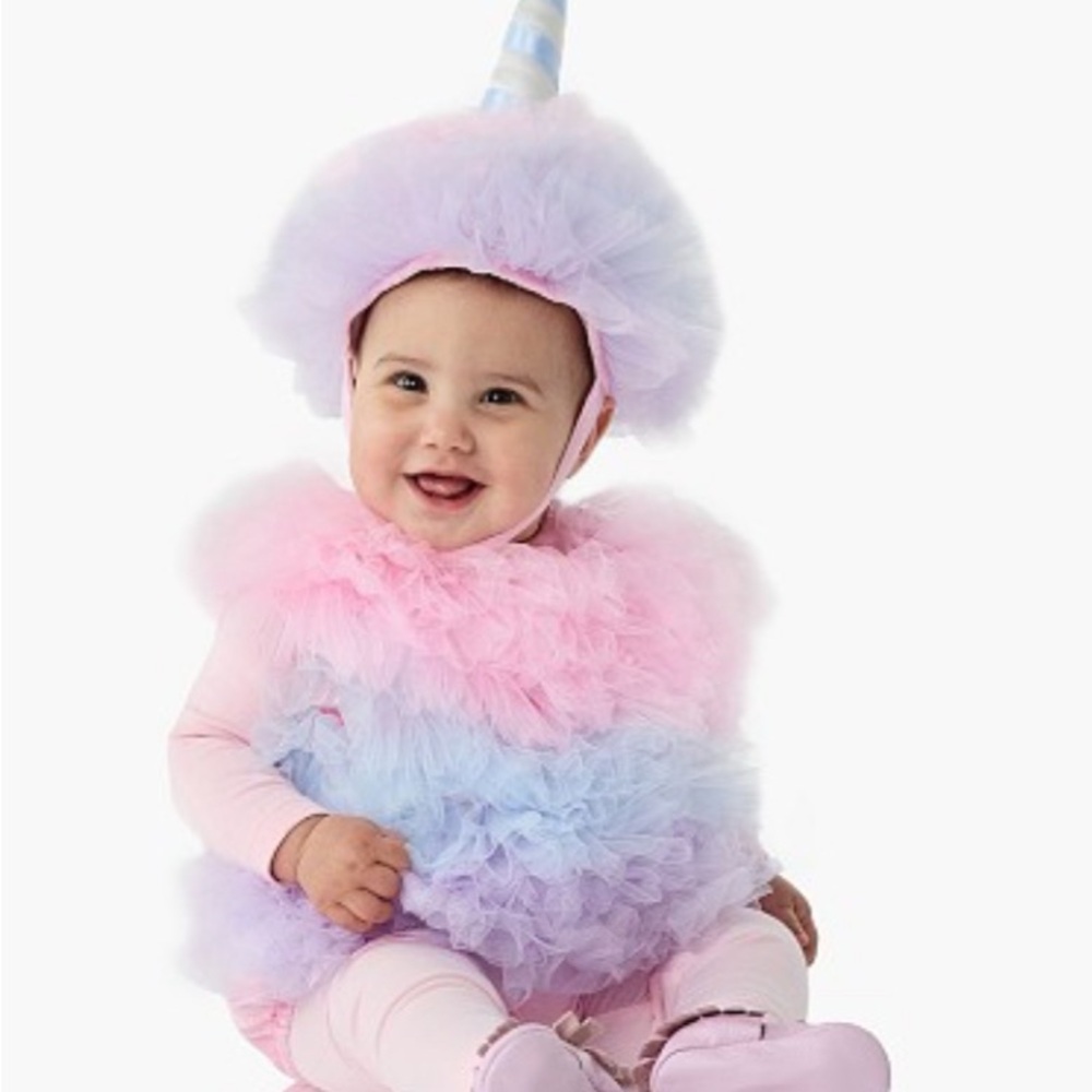 Pottery Barn Pink and Blue Unicorn Costume